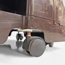 Carrello Boby marrone di Joe Colombo per Bieffeplast, 1970 ca.