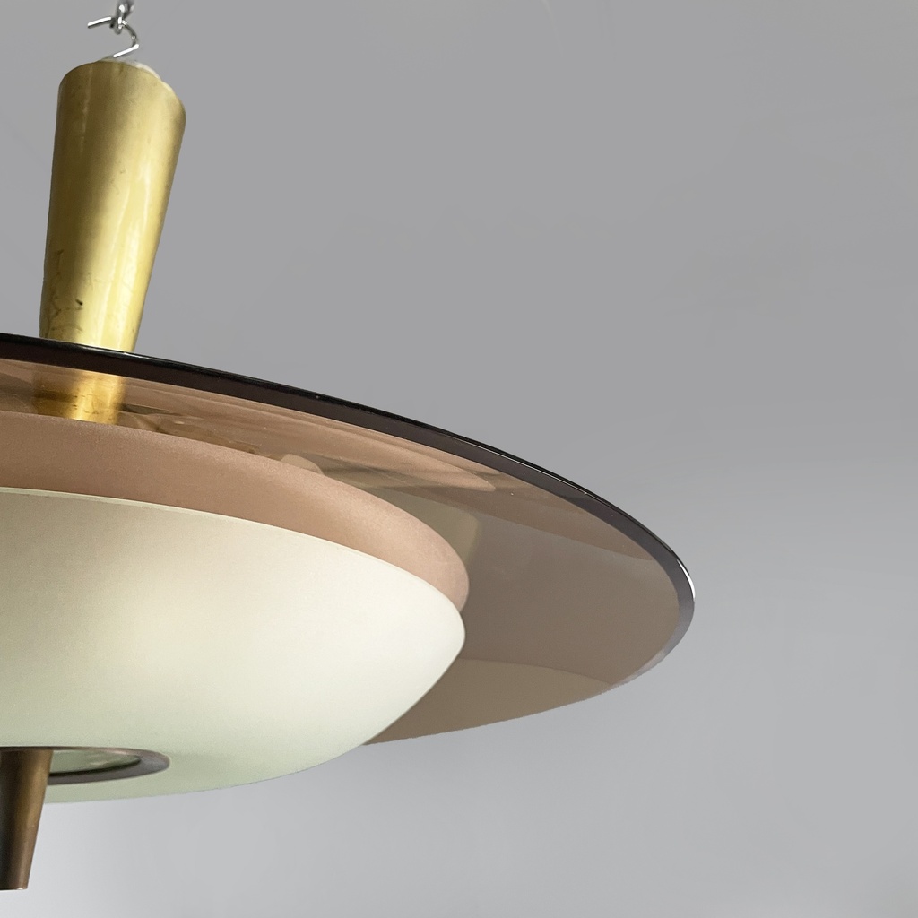 Lampadario 1462 di Max Ingrand per Fontana Arte, 1950 ca.