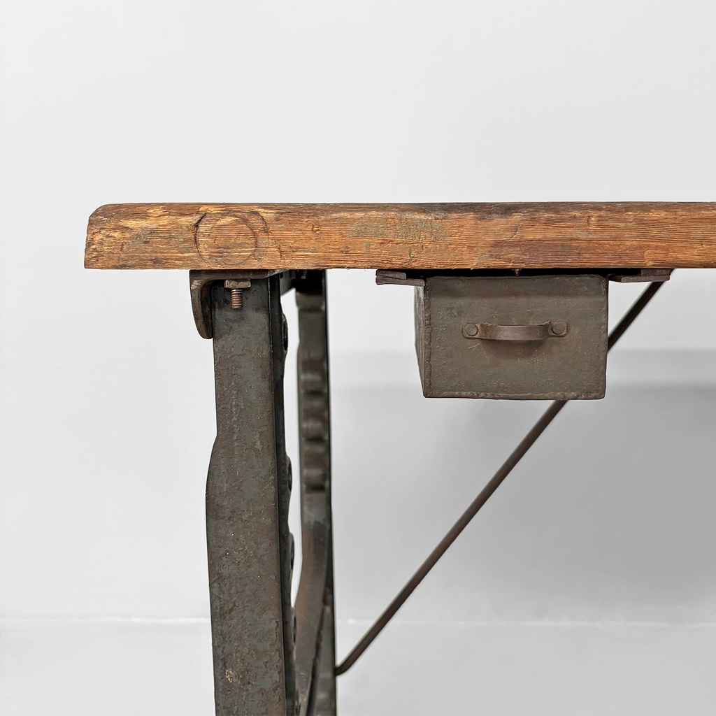 Consolle in legno e ghisa, 1800 ca.