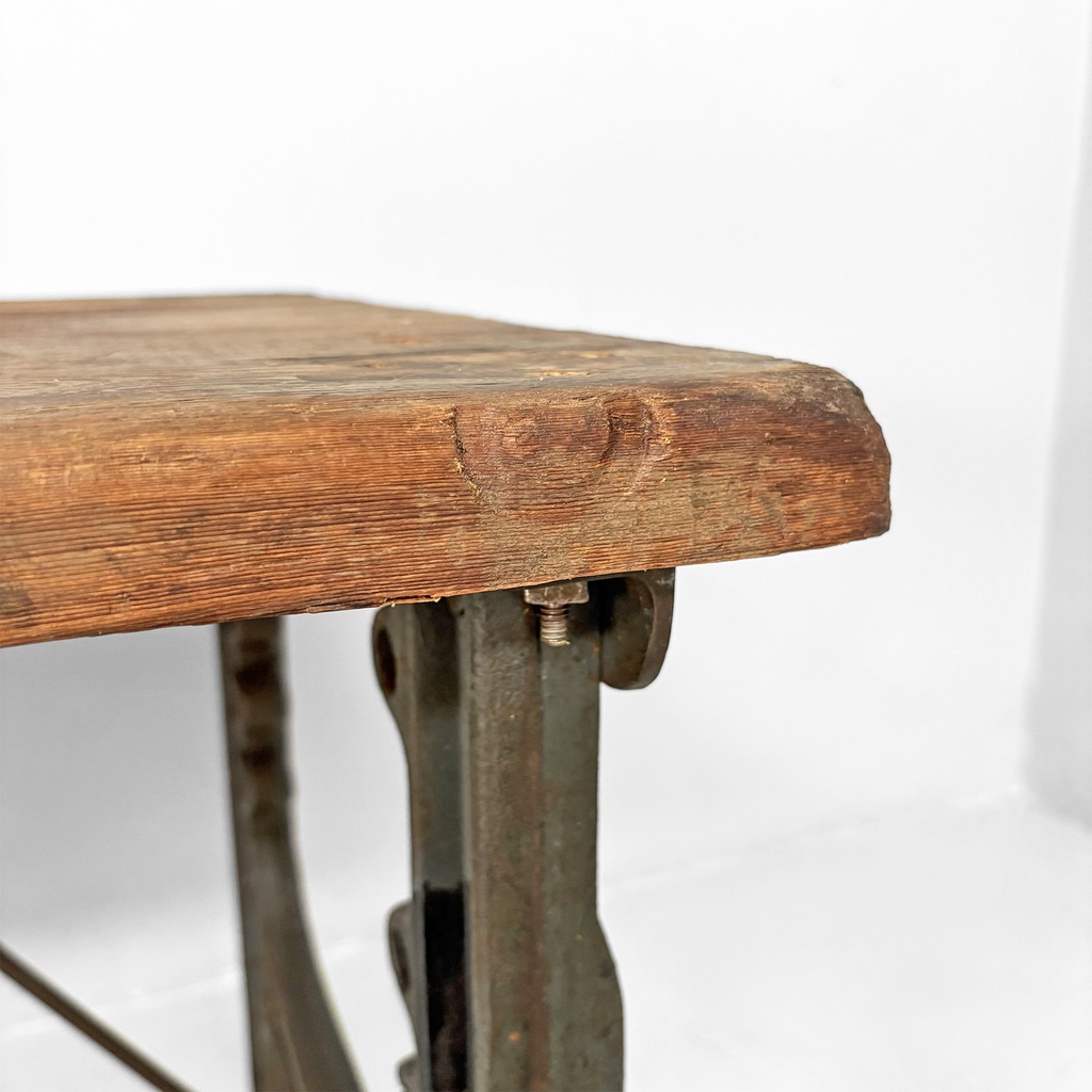 Consolle in legno e ghisa, 1800 ca.