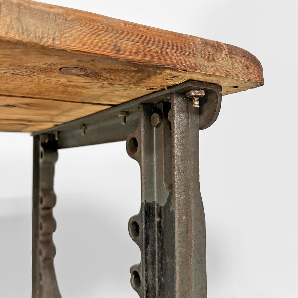 Consolle in legno e ghisa, 1800 ca.