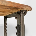 Consolle in legno e ghisa, 1800 ca.
