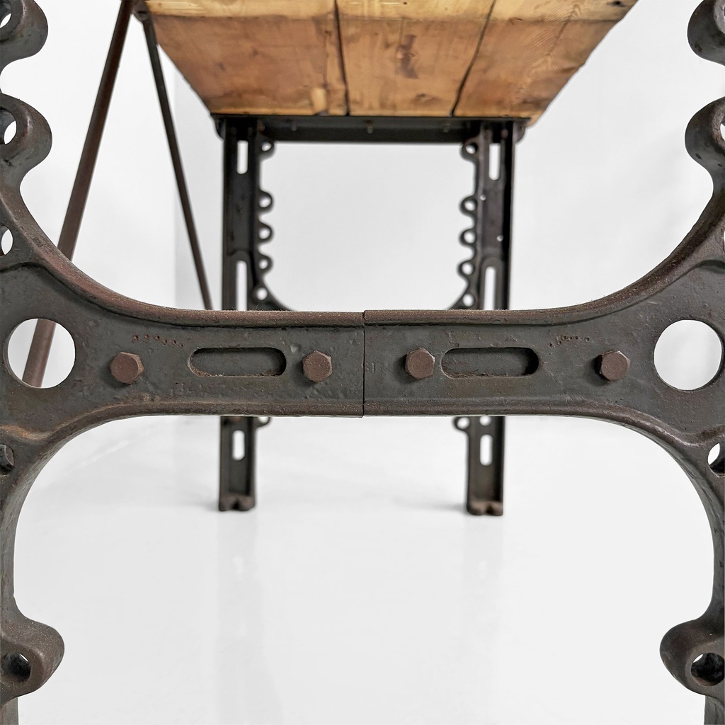 Consolle in legno e ghisa, 1800 ca.