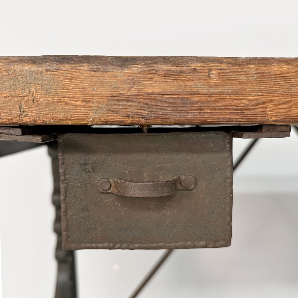 Consolle in legno e ghisa, 1800 ca.