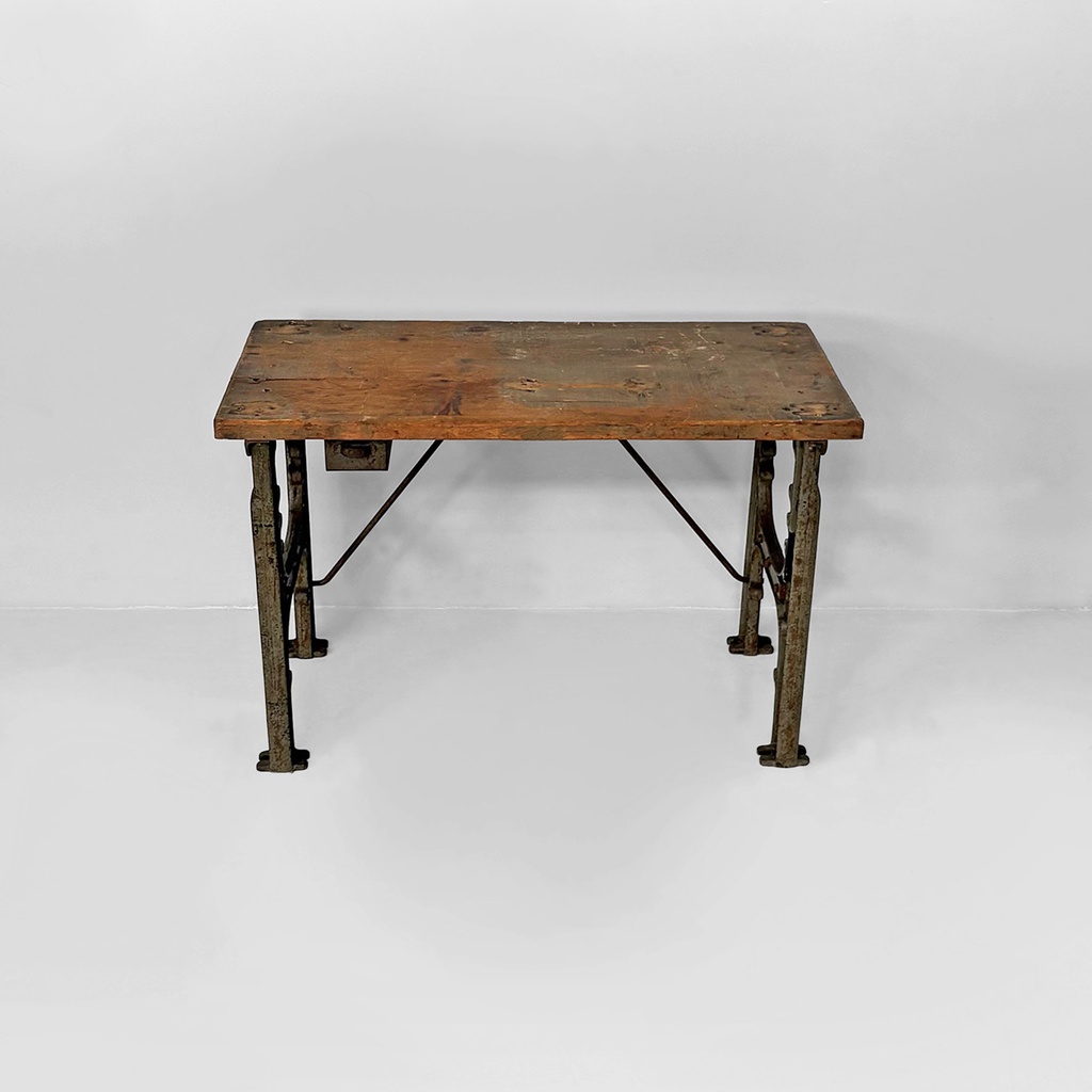 Consolle in legno e ghisa, 1800 ca.
