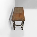Consolle in legno e ghisa, 1800 ca.
