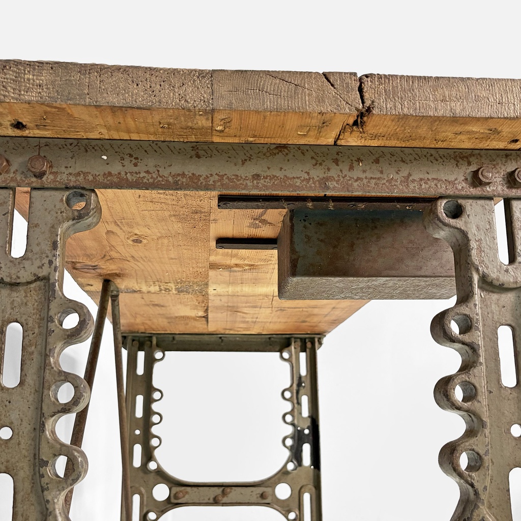Consolle in legno e ghisa, 1800 ca.
