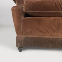 Poltrone in velluto marrone, 1930 ca.