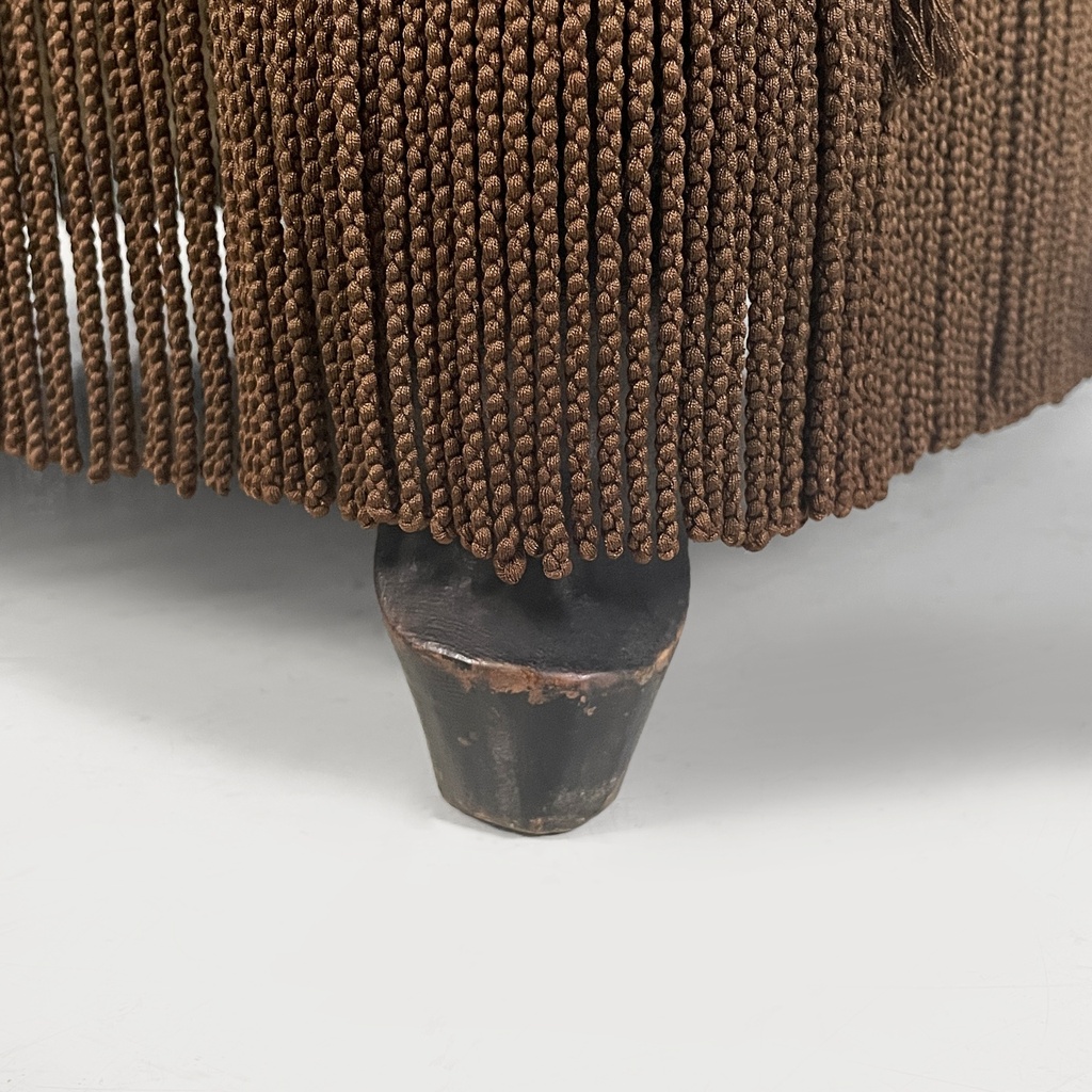 Poltrone in velluto marrone, 1930 ca.