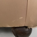 Poltrone in seta rosa beige, 1940 ca.