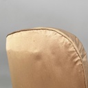 Poltrone in seta rosa beige, 1940 ca.