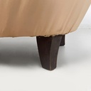 Poltrone in seta rosa beige, 1940 ca.
