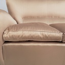 Divano in seta rosa beige, 1940 ca.