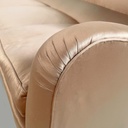 Divano in seta rosa beige, 1940 ca.