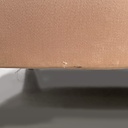 Divano in seta rosa beige, 1940 ca.