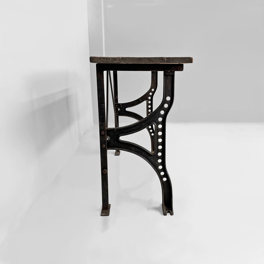Consolle in legno e ghisa, 1800 ca.