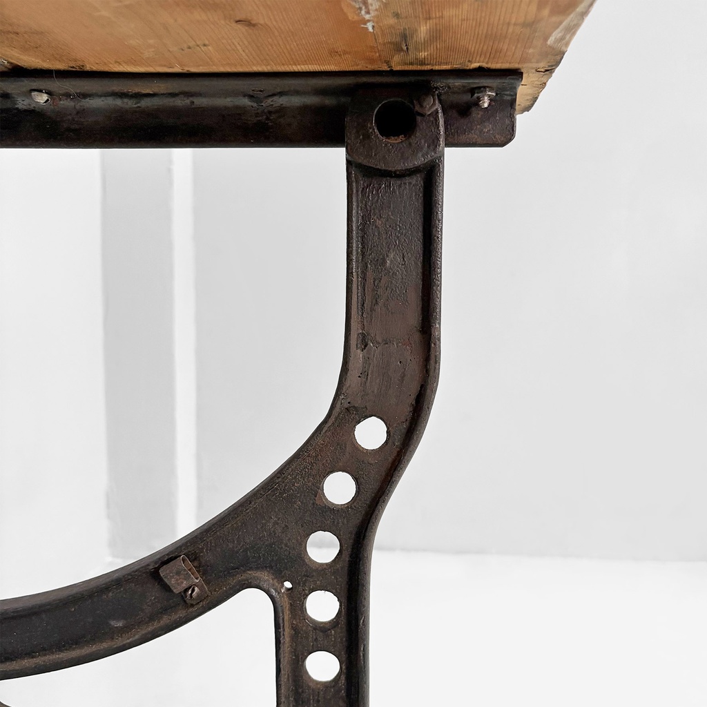 Consolle in legno e ghisa, 1800 ca.