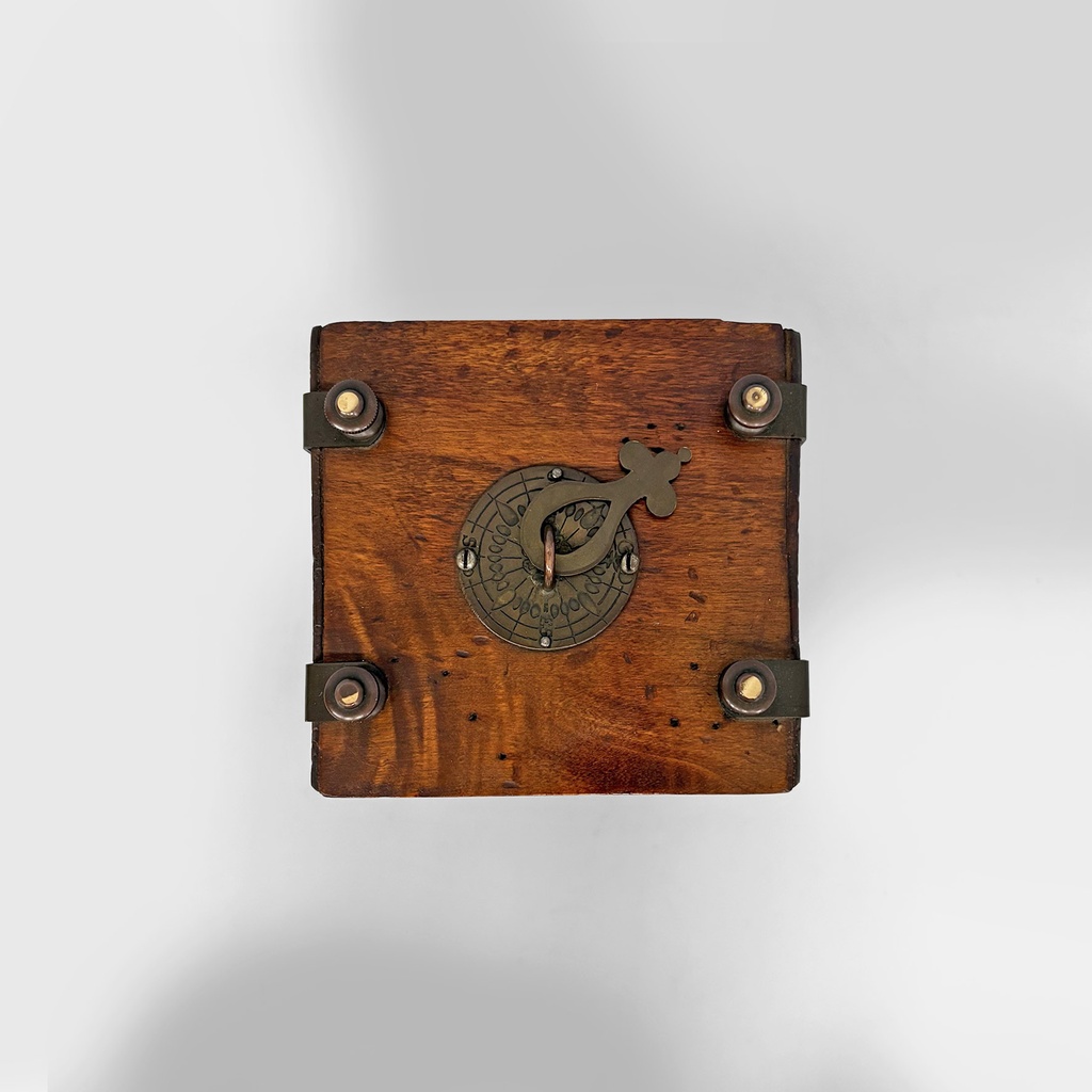 Clessidra in vetro e legno, 1850 ca.