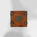 Clessidra in vetro e legno, 1850 ca.