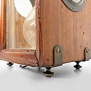 Clessidra in vetro e legno, 1850 ca.