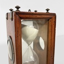 Clessidra in vetro e legno, 1850 ca.
