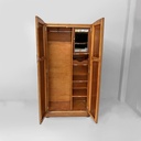 Armadio con specchio in legno, 1950 ca.