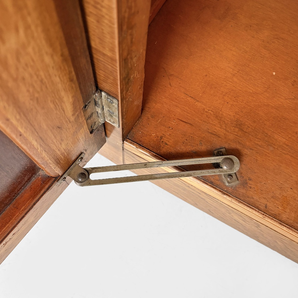 Armadio con specchio in legno, 1950 ca.