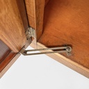 Armadio con specchio in legno, 1950 ca.
