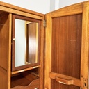 Armadio con specchio in legno, 1950 ca.