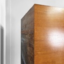 Armadio con specchio in legno, 1950 ca.
