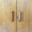Armadio con specchio in legno, 1950 ca.