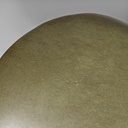 Pouf in similpelle verde, 1970 ca.