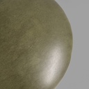 Pouf in similpelle verde, 1970 ca.