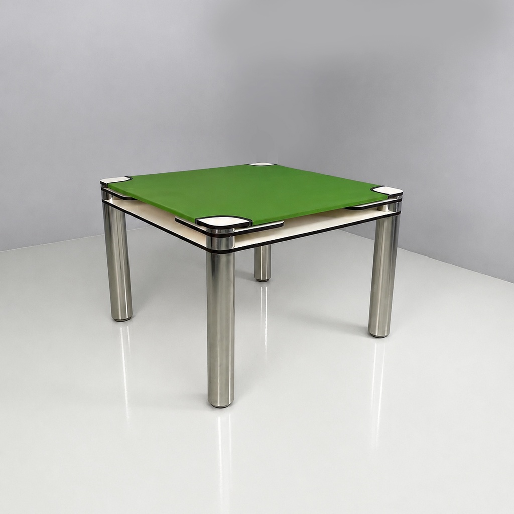 Tavolo poker di Joe Colombo per Zanotta, 1970 ca