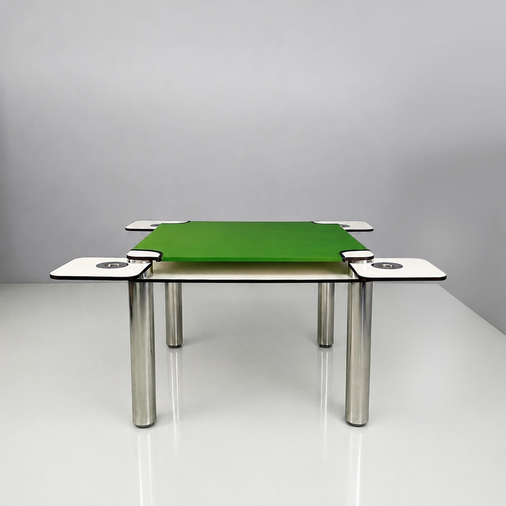 Tavolo poker di Joe Colombo per Zanotta, 1970 ca