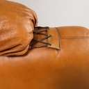 Poltrone in pelle marrone, 1970 ca.