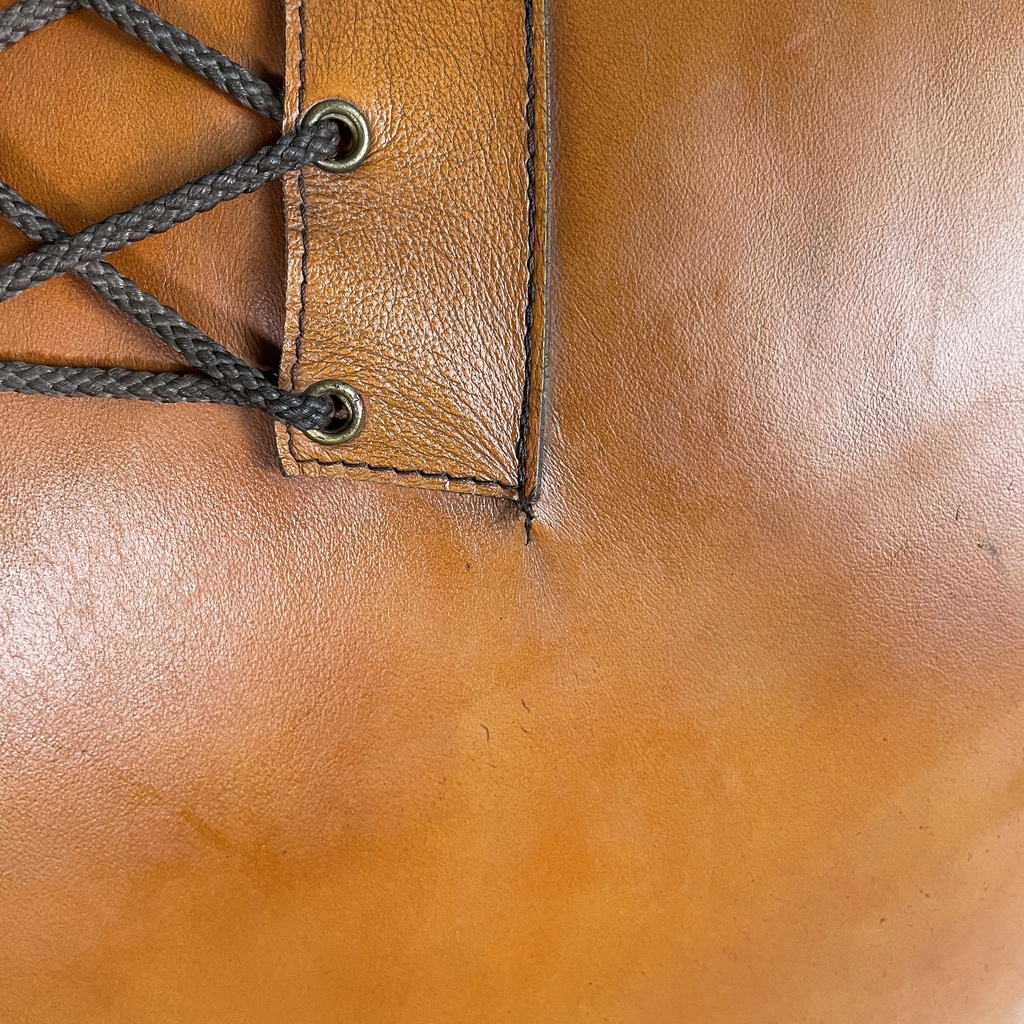 Poltrone in pelle marrone, 1970 ca.