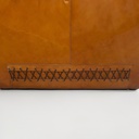 Poltrone in pelle marrone, 1970 ca.