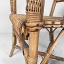 Sedie in rattan e rattan azzurro, inizio 1900 ca.