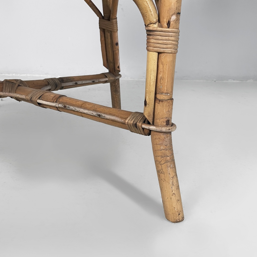 Sedie in rattan e rattan azzurro, inizio 1900 ca.
