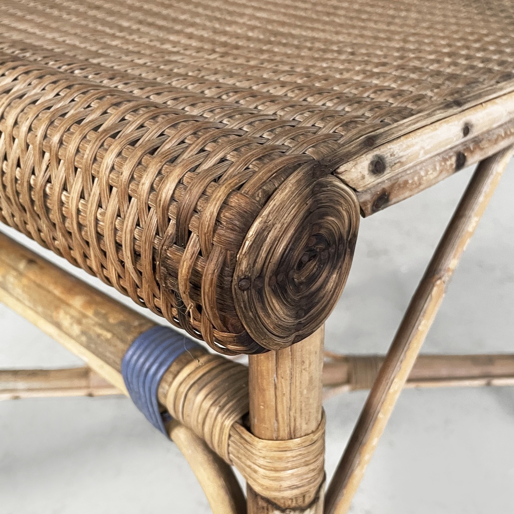 Sedie in rattan e rattan azzurro, inizio 1900 ca.