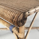 Sedie in rattan e rattan azzurro, inizio 1900 ca.