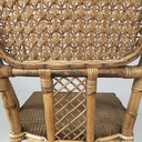 Sedie in rattan e rattan azzurro, inizio 1900 ca.