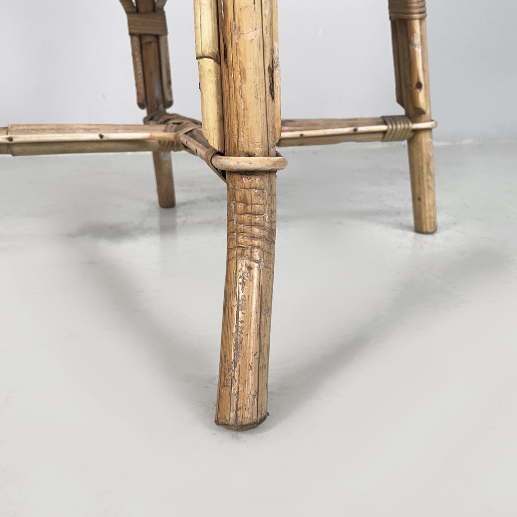 Sedie in rattan e rattan azzurro, inizio 1900 ca.