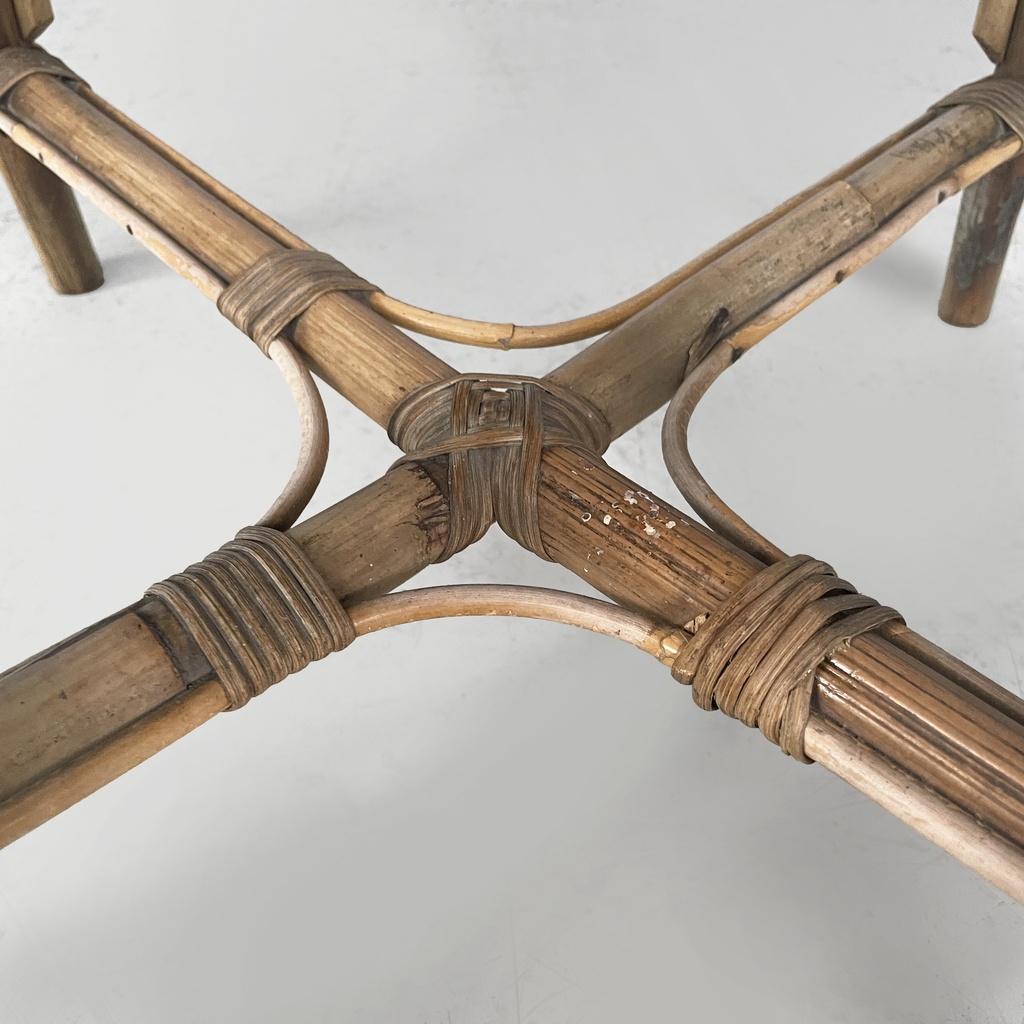 Sedie in rattan e rattan azzurro, inizio 1900 ca.