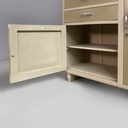 Credenza in legno beige e vetro, 1940 ca.