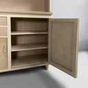 Credenza in legno beige e vetro, 1940 ca.