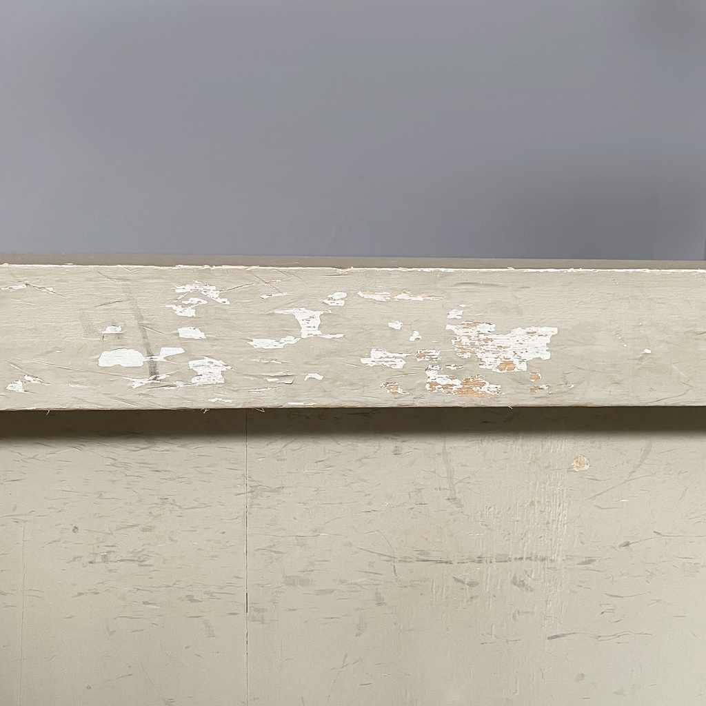 Credenza in legno beige e vetro, 1940 ca.