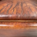 Poltrone in pelle marrone, 1920 ca.