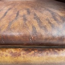 Poltrone in pelle marrone, 1920 ca.